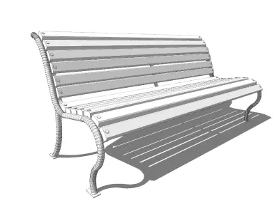 bench park-bench 3D model