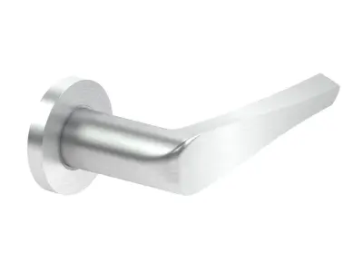 Eurospec Shaped Stainless Steel Door Handle 3D model
