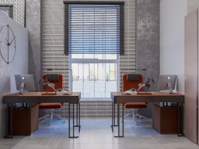 DUPLEX OFFICE  MODERN STYLE 3D model