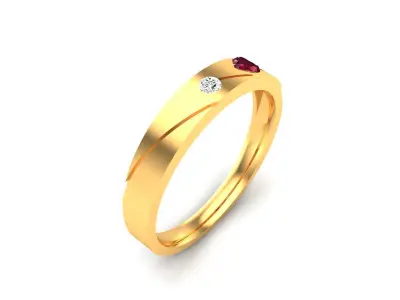 Solitaire Engagement Wedding Diamond Ring 3D print model shop