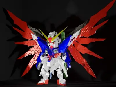 MOBILE SUIT ENSEMBLE DESTINY GUNDAM 3D model
