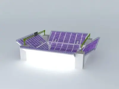 Tennis stadium 3D model purchase