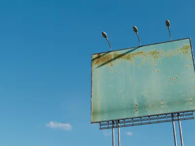 Outdoor Billboard - Low Poly 3D Model Free low-poly 3D model