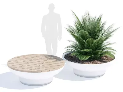 Balzac two planters 3D model