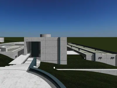Tadao Ando - Koshino House 3D model