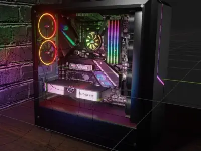 Gaming PC 3D model