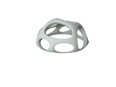 SciFi Cube Object No 53648 Low Poly Shape Low-poly 3D model