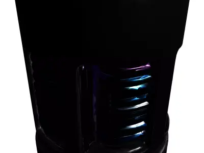 Futuristic Energy Cell Power Core Low-poly 3D model