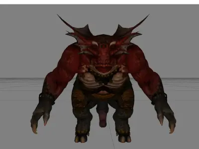 Monster with d-ick 02 3D model