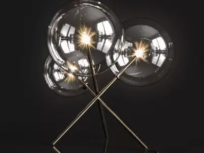 Table lamp Gallotti and Radice Bolle 3D model