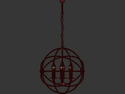 Zamok chandelier 3D model