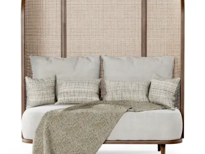 Two-seater garden sofa CV22 High back  3D model