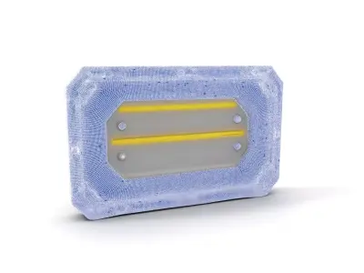 Futuristic Wall Panel with LED Lights Model Pack Low-poly 3D model