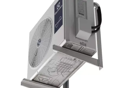 Electrolux air conditioner outdoor unit Low-poly 3D model