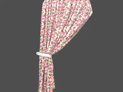 Llight window curtain 3D model