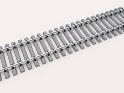 Railway Tracks 3D model