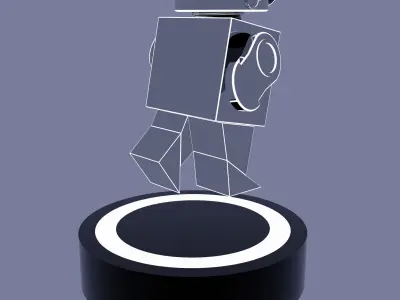 SCI-FI ROBOT Low-poly 3D model