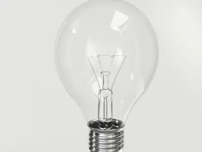 Incandescent Light Bulb 3D model