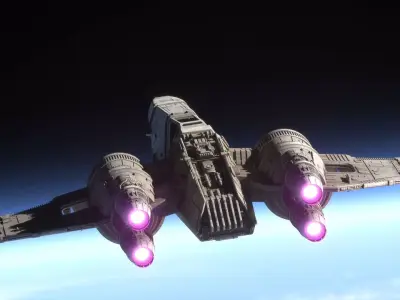 Z-98 Starfighter  - Star Wars 3D model