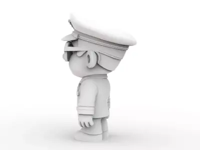 Pilot Character 3D Printable 3D print model