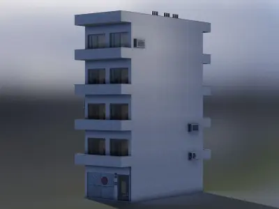 European Building 15 Low-poly 3D model