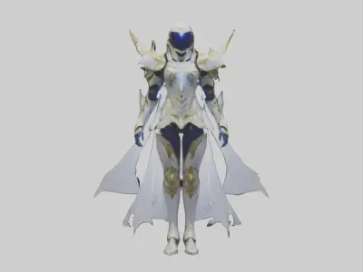 Celestial Light Armor 1 Low-poly 3D model