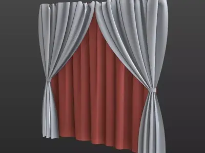 Curtains curtain Free 3D model