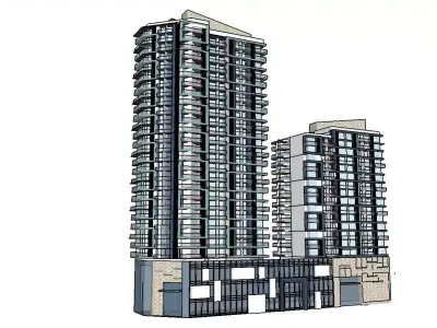 vacation spot-Resort-Fashion Leisure Hotel-0125 3D model