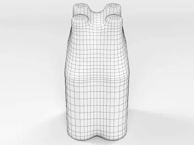 4 pack 330ml shrinkwrapped bottles 3D model