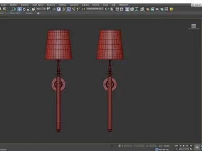 Capri 1 Light Wall Sconce Low-poly 3D model