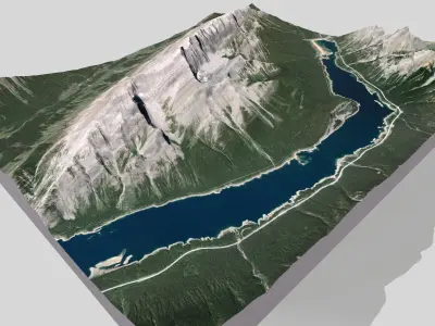 Old Goat Mountain Kananaskis County  Alberta  Canada  3D model