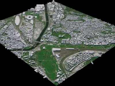 Stuttgart - Germany 3D model
