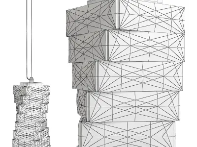 CARE chandelier Low-poly 3D model