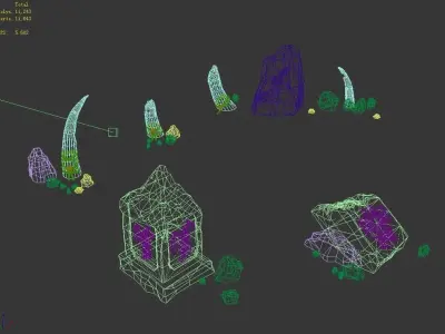 Stone - Broken Stone 043 3D model