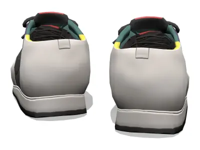 Hip Hop Street Sports Shoes Runners Low-poly 3D model