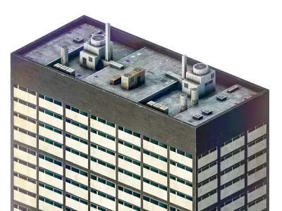 Australian Government Centre Low-poly 3D model