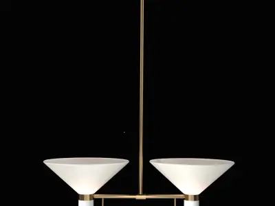 LAURISTON 2-LIGHT UP-PENDANT 3D model