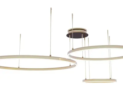 The Rings chandelier 3D model
