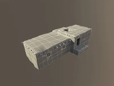 Afghanistan Middle East Village Town Houses Low-poly 3D model
