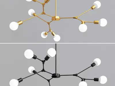 Nordic Postmodern Chendelier 3D model