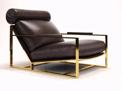 Cruisin Lounge Chair and Ottoman 3D model