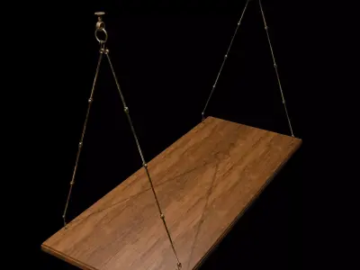 Hanging Indoor Swing Seat Free low-poly 3D model