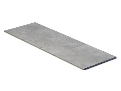 Concrete Base 4m x 12m Low-poly 3D model