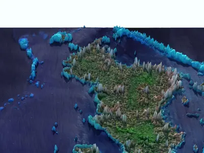 Mayotte Islands 3D model