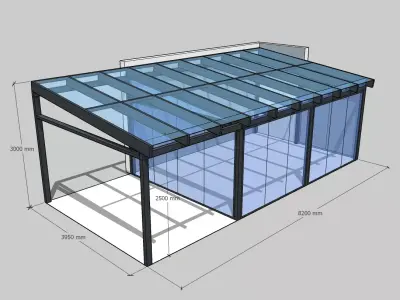Winter garden  3D model buy