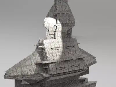 Ra Has Returned Sci-Fi City Tower 8 3D model