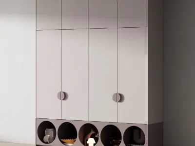 502 furniture for children 05 cupboard with toys 3D model