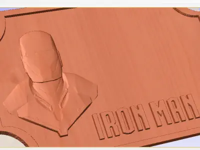 Iron Man Bedroom Door Sign Template 3D print model