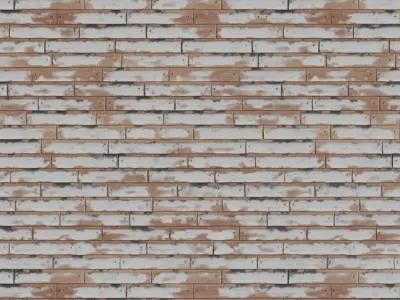 Weathered White Painted Planks Texture