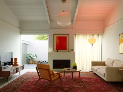 living room 3D model 139
